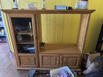 ► Free TV Stand with Drawers 55.75” x 18” x 48”