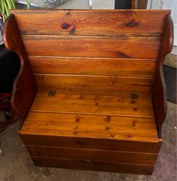 Children wooden shoe bench.