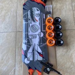 Madrid Havoc Drop through Longboard Micro Drop 40”X9.5” Z-flex Cadillac Whe