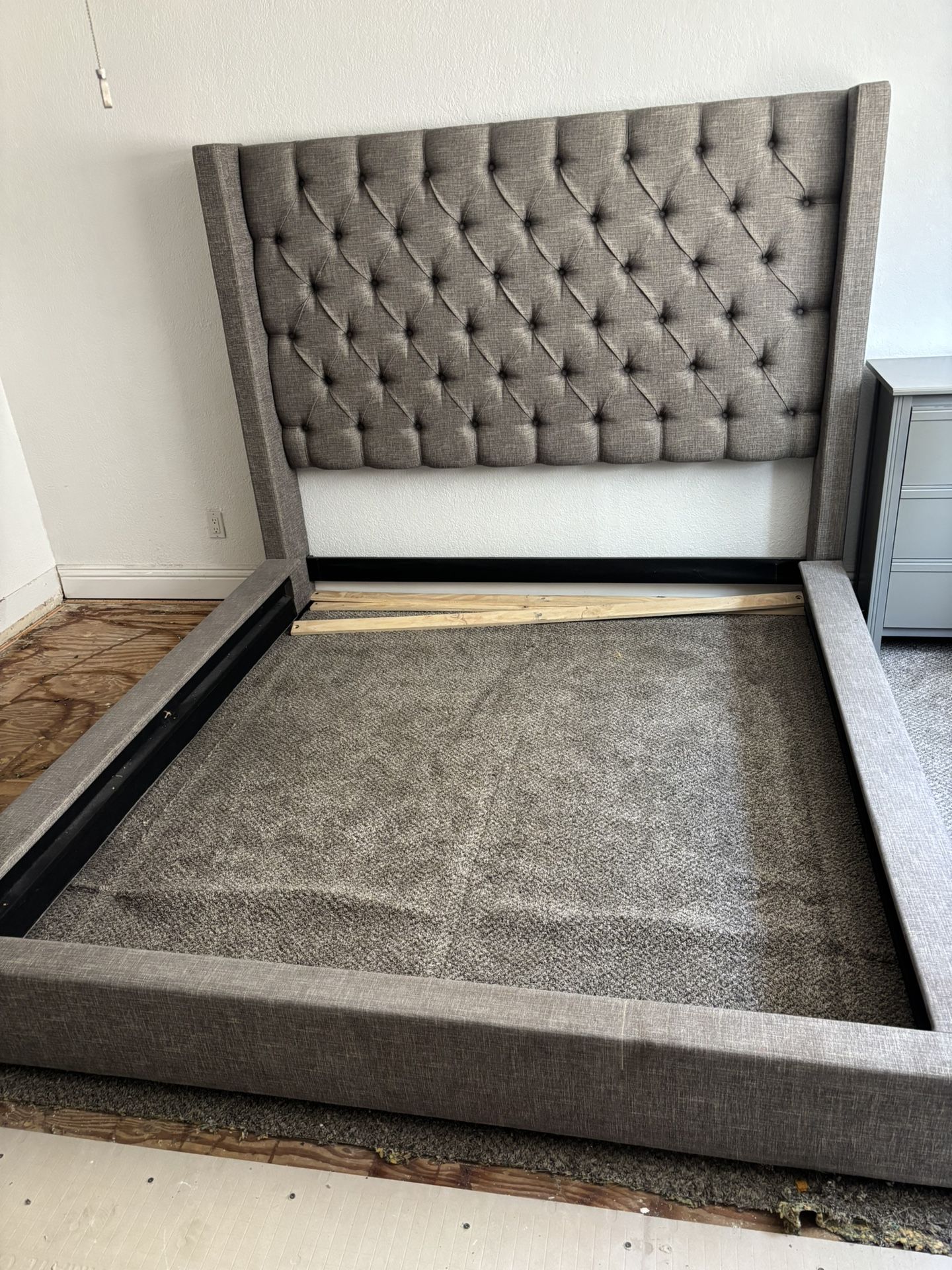 Bed frame and headboard