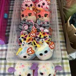 Ty Stuffed Animal Collection. 13 Of Them, New With Tags 