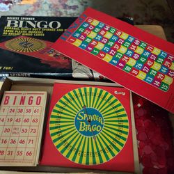 Vintage 1960s Deluxe Spinner Bingo
