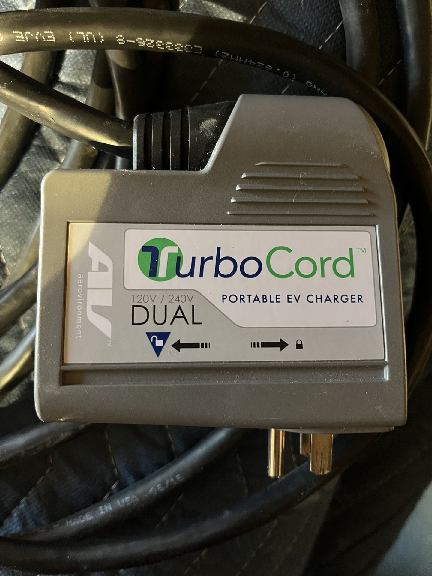 Genuine Volvo Turbo Cord Portable EV Car Charger Dual Voltage 120V/240V - 23ft