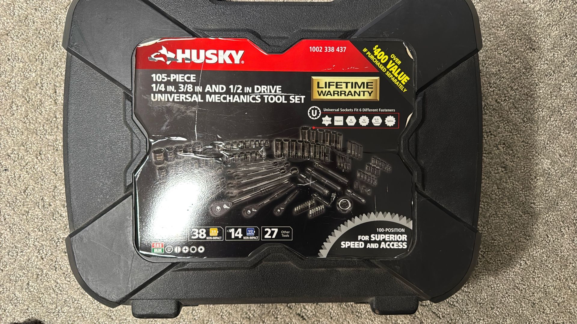 Husky 105 Piece Mechanics Tool Set
