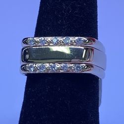 14k Diamond Stacker Rings 
