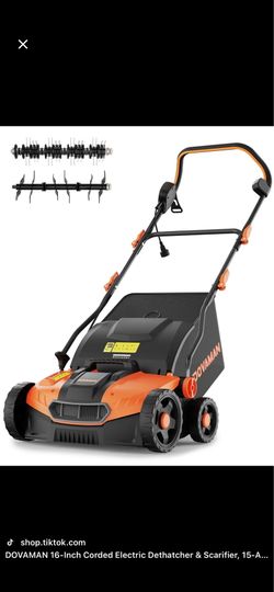 DOVAMAN ET18A Lawn Dethatcher & Scarifier