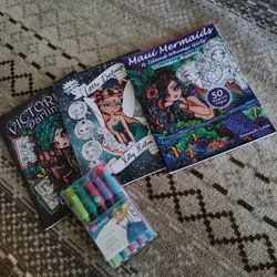 BUNDLE OF 4- NEW COLOR BOOKS & PAINT PENS. $26 For All PICK ⛏️ UP ONLY