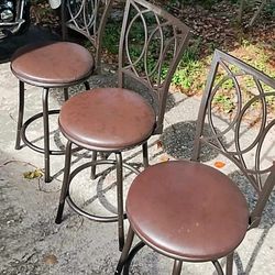 Bar Stools, Set Of 3