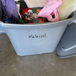 Large Bin Of material
