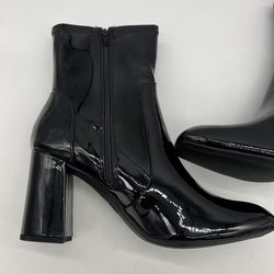 NWT Black Patent Leather Womens Boots 3.75” Heel Memory Foam for Sale Mentor, OH OfferUp