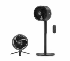 Shark Black Pedestal & Desk Fan with Remote