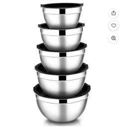 Stainless Steel Mixing Bowls with Lids