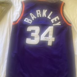 Autographed Charles Barkley Jersey