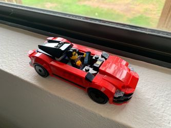 Lego red sports car