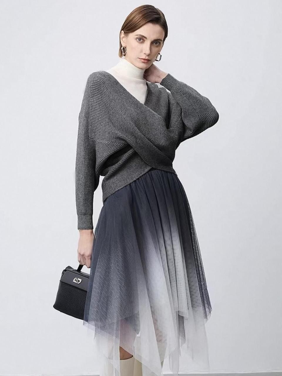 Grey Knit Sweater