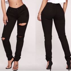 Fashion Nova Maxwell Distressed Skinny Jeans - Size 9