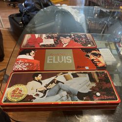 Elvis Christmas Tins