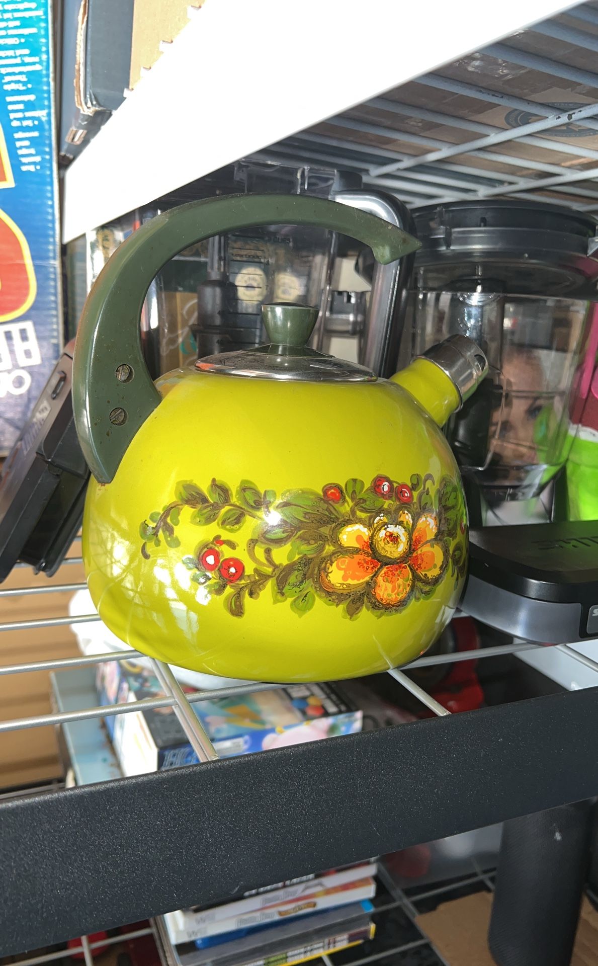 Vintage Enamel Water Kettle
