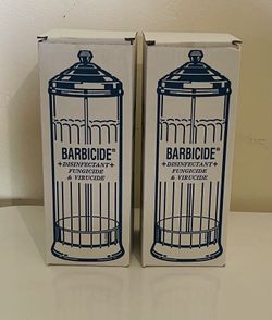Large barbicide Jars