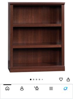 3-Shelf Bookcase in Cherry Finish