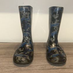 Boys Blue Camo Rain Boots

