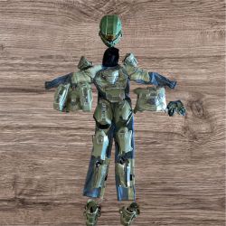 Disguise Boys Halo Master Chief Costume for Kids, Official Halo Infinite Ultra Prestige Costume With Full Armor and Helmet  Size 10/12