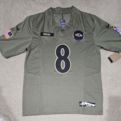 Lamar Jackson Salute To Service Jerseys Size L & XL