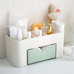 Blue Makeup Organizer 