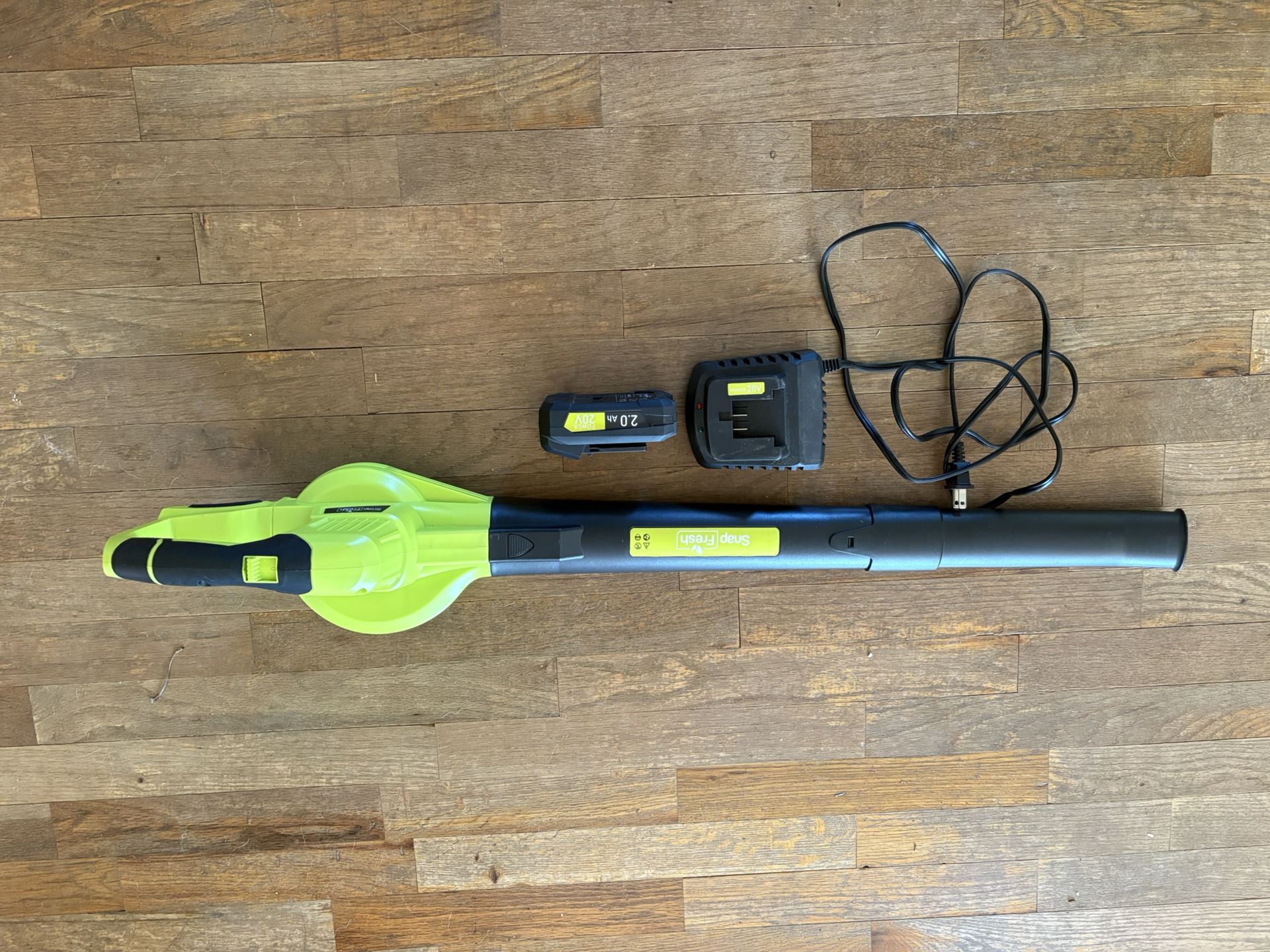 SnapFresh 20V Cordless Leaf Blower - w/ Battery & Charger