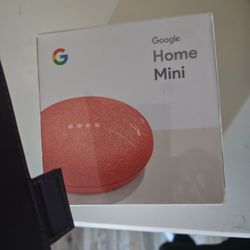 Google.  MINI SPEAKER AND. / GOOGLE NEST THERMOSTAT