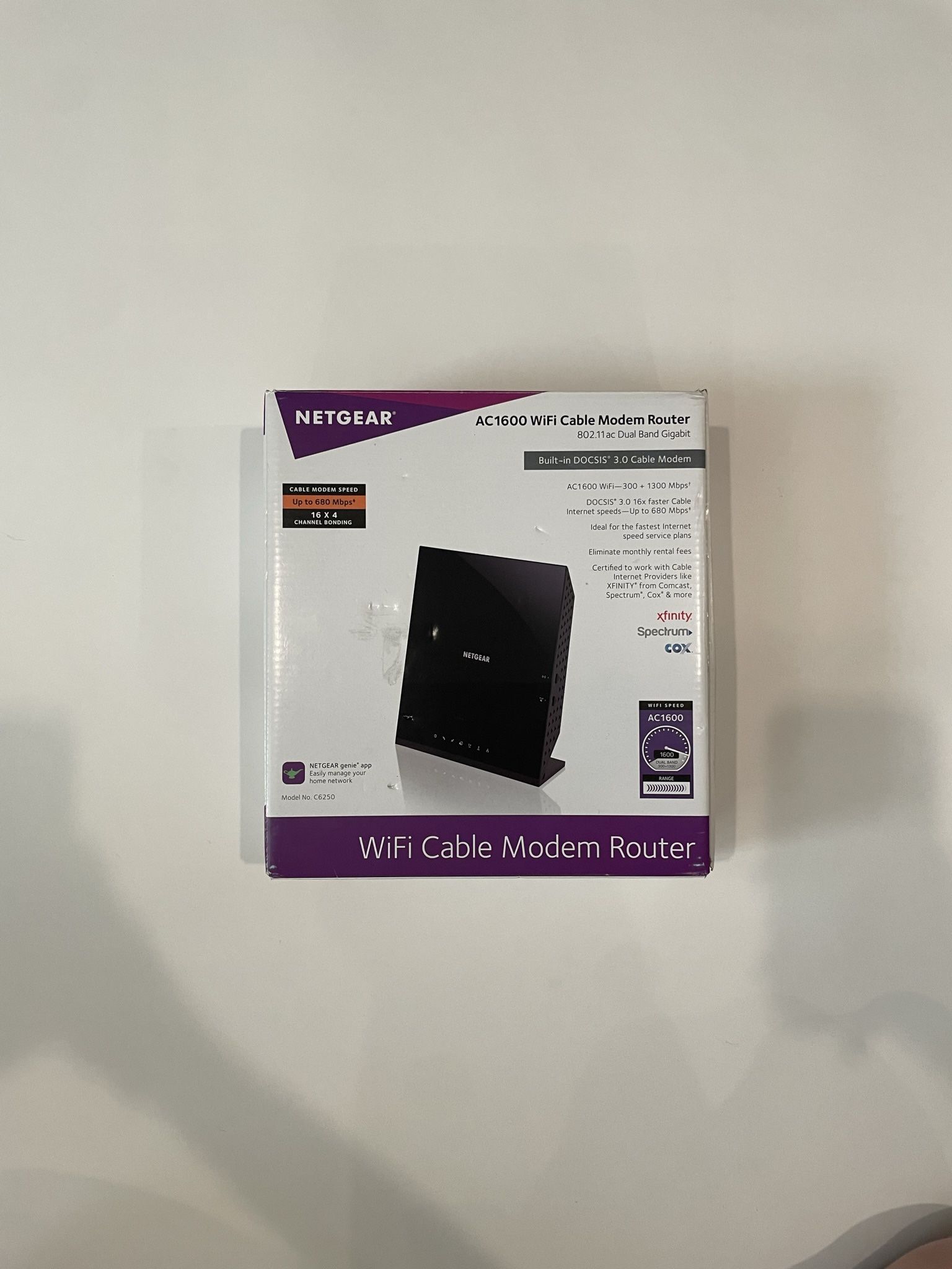 Netgear Wifi Cable Modem Router AC1600