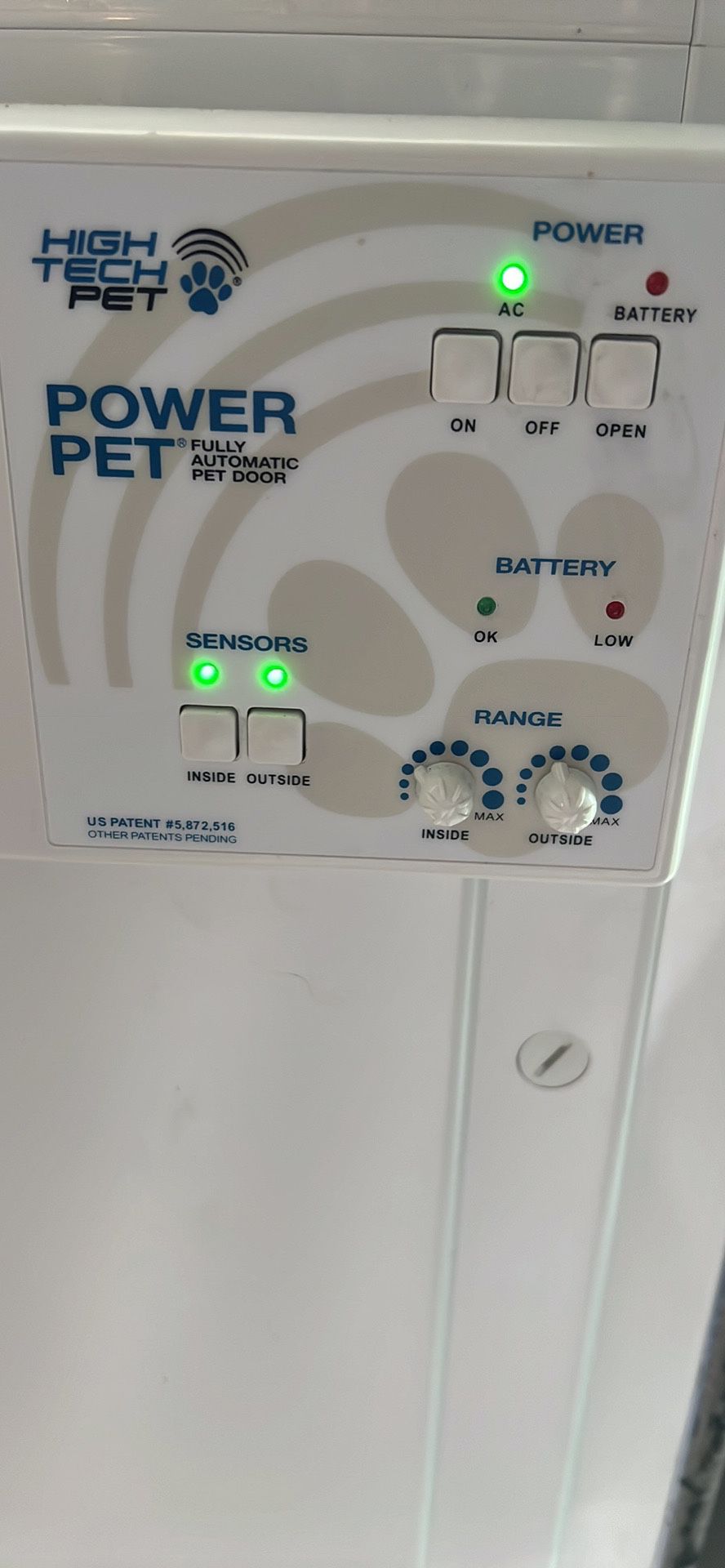 High Tech Power Pet Automatic Door