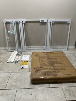 Extra Wide Pet Gate / Safety Gate - Fits Openings 57.87” - 67.32”