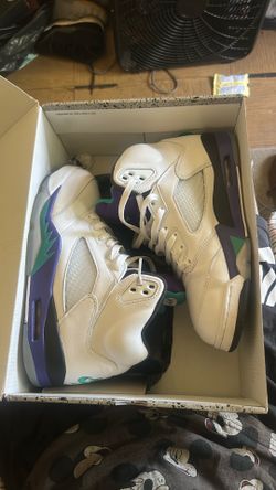 Jordan 5 grape white