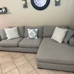 Beautiful Light Grey Sectional Couch From McCreary Modern 