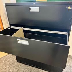 4 Drawer Metal File Cabinet W/ Lock (3 Available)
