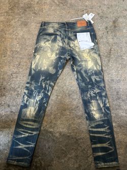 Distressed denim purple jeans size 36