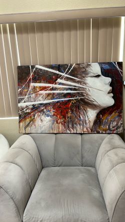 Hand painted art  ￼by Danny O’Connor large size girl drawing by Danny O’Connor