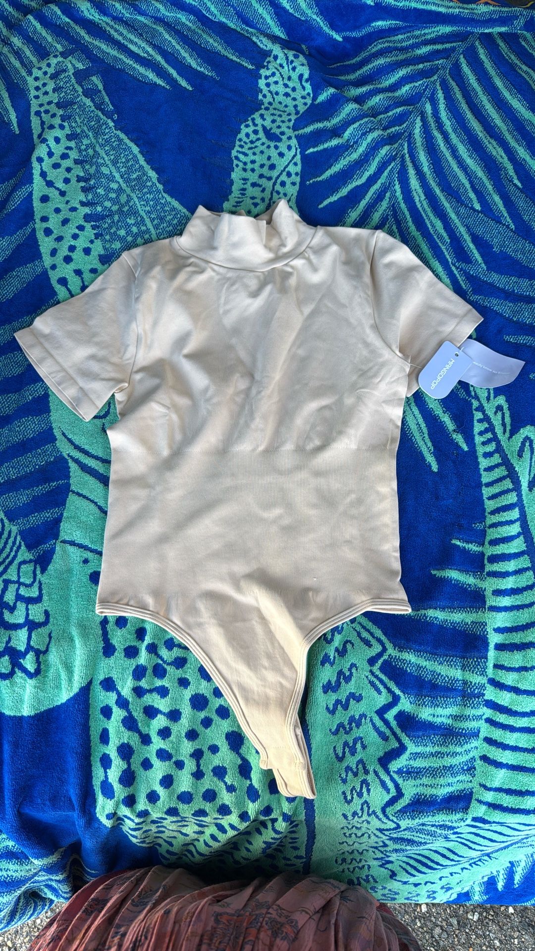 Turtle Neck Body Suit Tags On