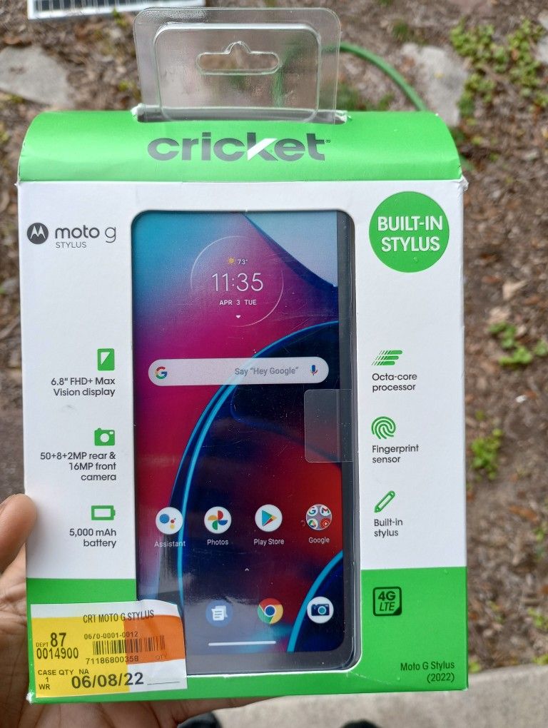 New Cricket Moto G Stylus 2022 128gb