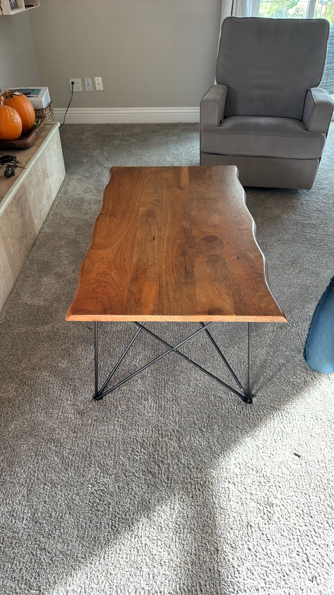 Live Edge Solid Wood Coffee Table