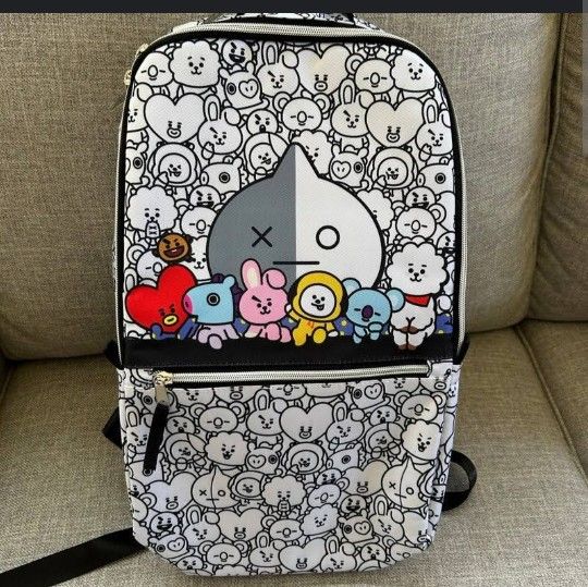 BT21 LINE FRIENDS Backpack,Travel Bag, White