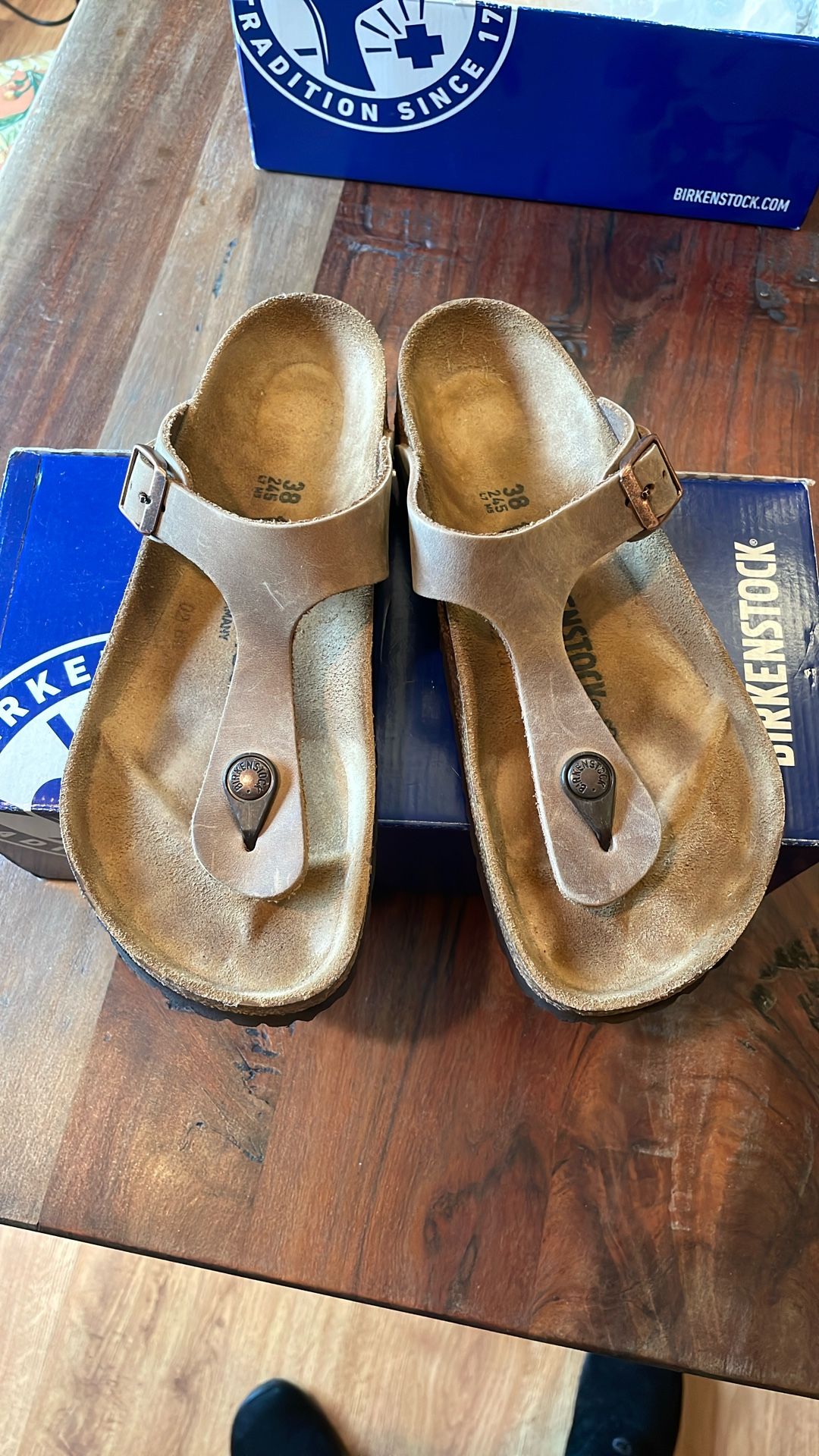 Birkenstock Gizeh Thong Oil Rubbed Leather 38