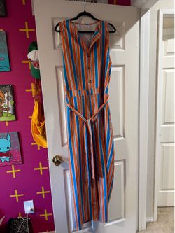 Orange& Blue Jumper - Size 1x