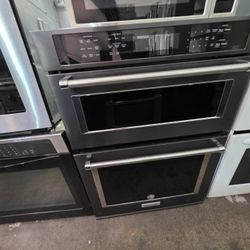 30" KITCHENAID MICROWAVE OVEN COMBO BLACK STAINLESS 