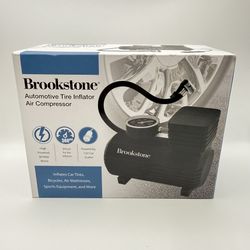 Brookstone Automotive Tire Inflator Air Compressor 300 PSI 12V DC Fast Inflation  