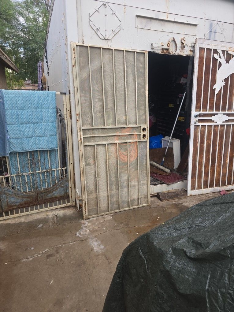 Metal Security Door 80 In Long 361/2 Wide