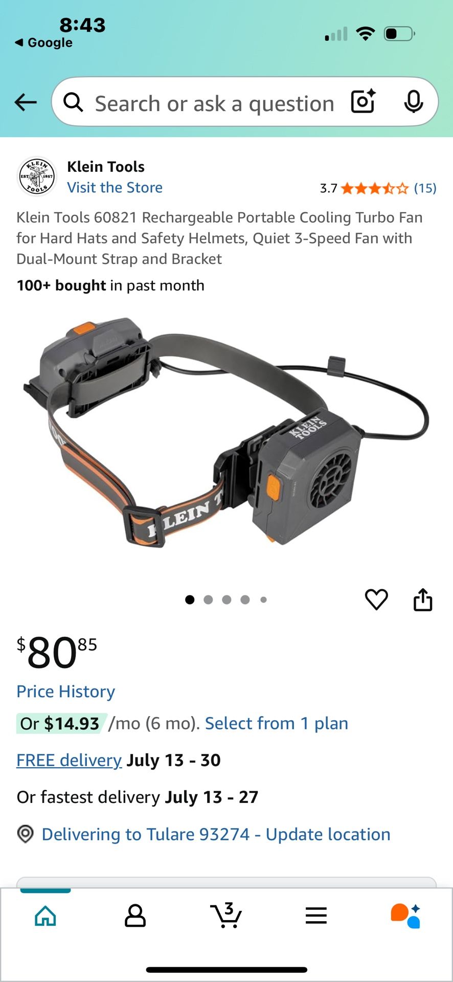 Klein Tools Turbo Fan