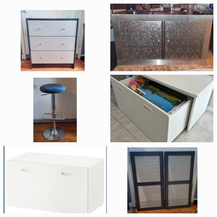 Dresser Ikea Wood Bar Stool Cabinet Toy Chest