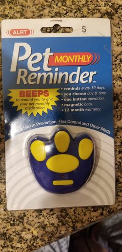 Pet monthly reminder
